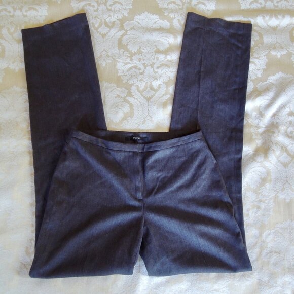 Tahari Gray Micro Herringbone Pant Suit Jkt 6 Pants 2 (Run L) - Picture 5 of 14